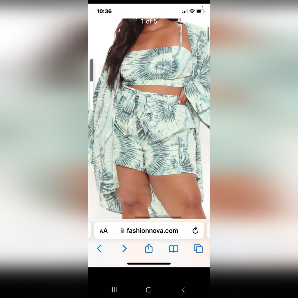 3 piece short set (Fashion Nova)